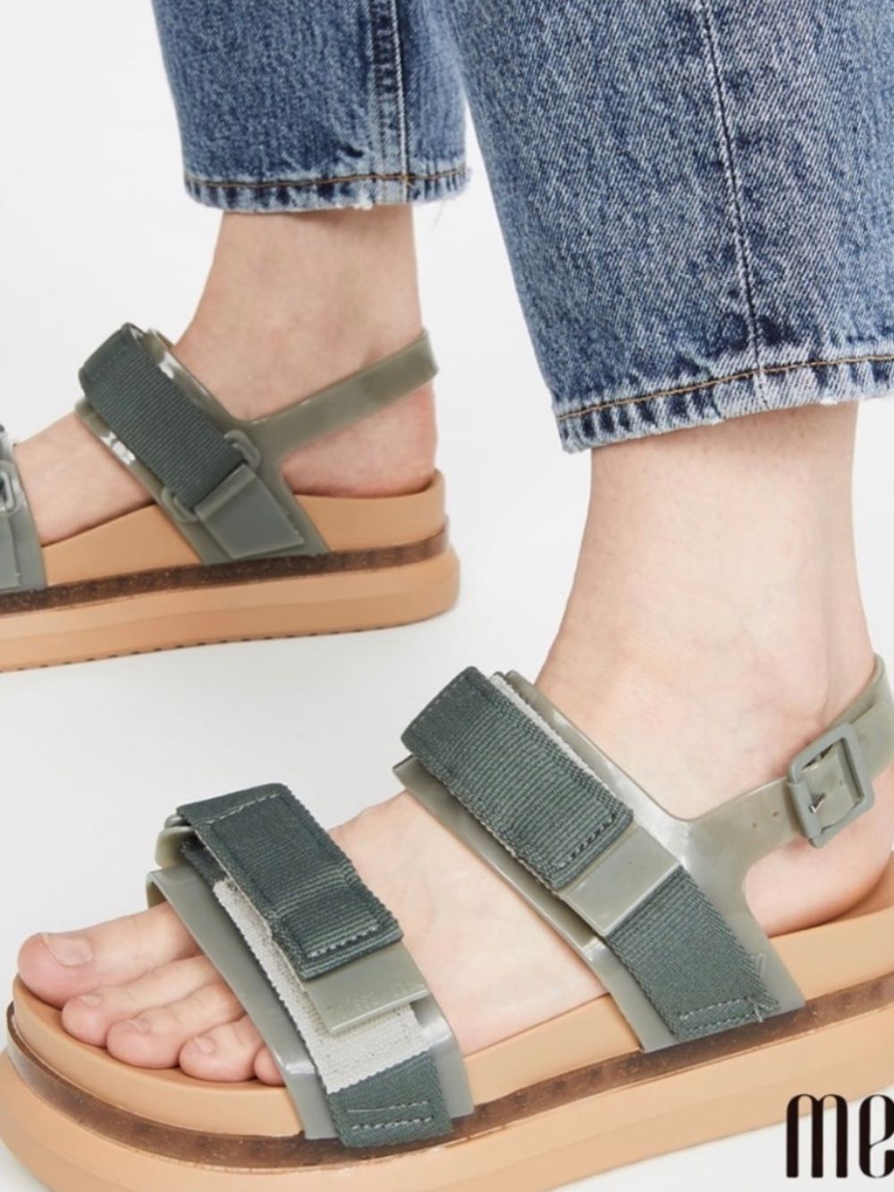 Melissa Cosmic Sandal II Buckle Platform Sandals Womens 8 Chunky Slide Y2K - Picture 2 of 14
